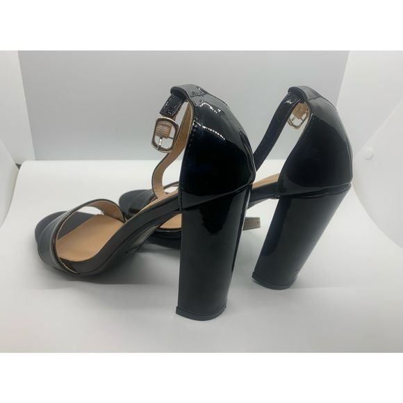 (1554) Lov Mark Shirley 7 Open Toe Strap Chunky Heel Size 6.5 - Picture 7 of 7